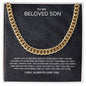 To My Son | Cuban Link Chain