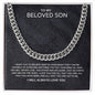 To My Son | Cuban Link Chain