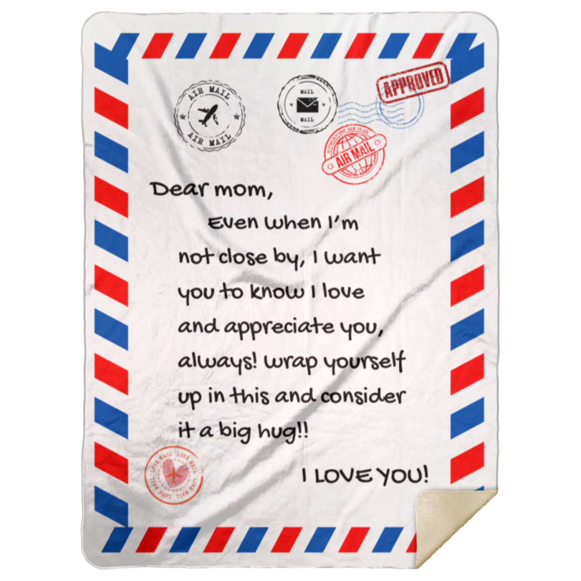 Mom Mail Blanket | Gift for Mom | Mother's Day Gift