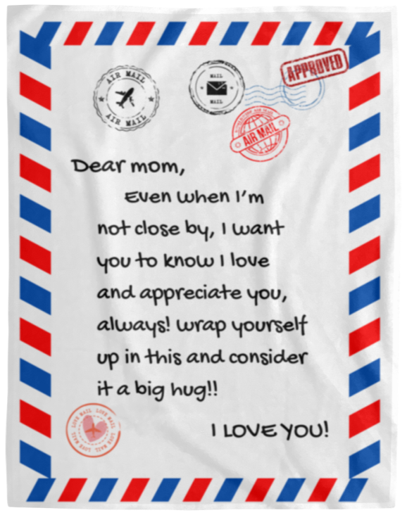 Mom Mail Blanket | Gift for Mom | Mother's Day Gift
