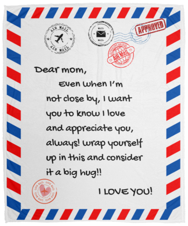Mom Mail Blanket | Gift for Mom | Mother's Day Gift