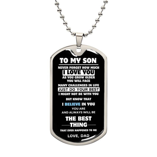 Gift for son | Dog Tag