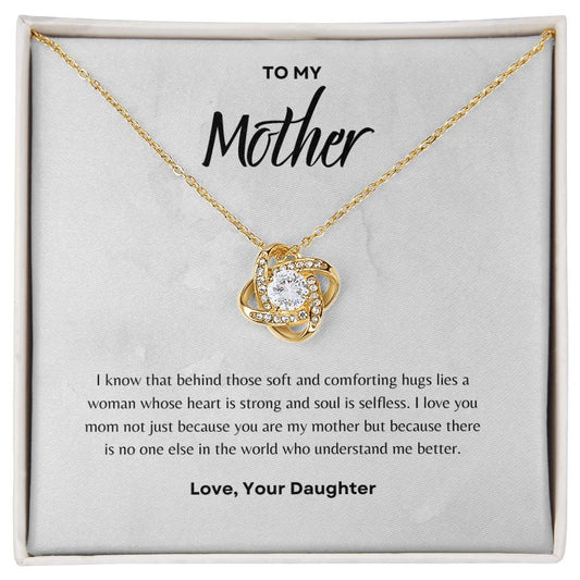 Mother Necklace | Love Knot Necklace | Mother's Day Gift