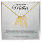 Gift for mom | Multi Vertical Name Necklace